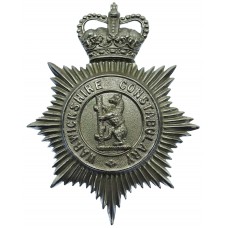 Warwickshire Constabulary Helmet Plate - Queen's Crown