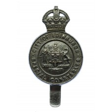 Edinburgh City Police Special Constables Cap Badge - King's Crown