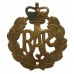 Royal Air Force (R.A.F.) Brass Cap Badge - Queen's Crown