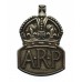 WW2 Air Raid Precautions ( A.R.P.) Hallmarked Silver Lapel Badge in Box