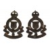 Pair of Royal Army Ordnance Corps (R.A.O.C.) Officer's Service Dress Collar Badges - King's Crown