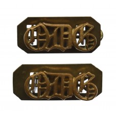 Pair of 1st Queen's Dragoon Guards (QDG) Shoulder Titles
