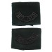 Pair of Royal Irish Regiment (ROYAL IRISH) Black Anodised (Staybrite) Shoulder Titles