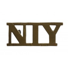 Northamptonshire Imperial Yeomanry (N.I.Y.) Shoulder Title