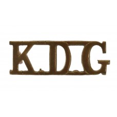 1st King's Dragoon Guards (K.D.G.) Shoulder Title