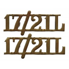 Pair of 17th/21st Lancers (17/21L) Shoulder Titles