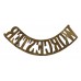 Worcestershire Regiment (WORCESTERSHIRE) Shoulder Title (Pre 1902)