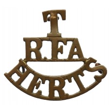 Hertfordshire Territorial Division Royal Field Artillery (T/RFA/H