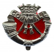 Duke of Cornwall's Light Infantry Anodised (Staybrite) Cap Badge