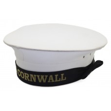 Royal Navy Sailors Hat with HMS Cornwall Cap Tally