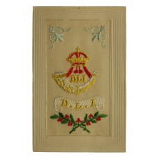Durham Light Infantry (D.L.I.) WW1 Silk Embroidered Postcard