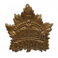 Canadian Canada WW1 General Service Cap Badge (BIRKS 1915)
