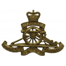 Royal New Zealand Artillery Cap Badge - Queen's Crown