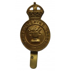 Army Catering Corps Brass Cap Badge - King's Crown