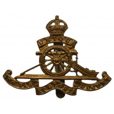 Royal Artillery Cap Badge - King's Crown