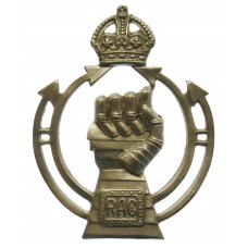 Royal Armoured Corps (R.A.C.) Cap Badge - King's Crown 