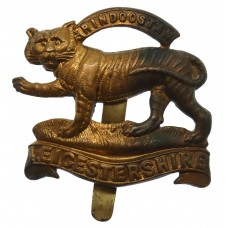 Leicestershire Regiment WW1 All Brass Economy Cap Badge