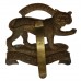 Leicestershire Regiment WW1 All Brass Economy Cap Badge