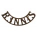 Royal Inniskilling Fusiliers (R.INNIS) Shoulder Title  c.1908-1914