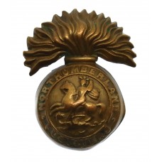 Northumberland Fusiliers Brass Cap Badge