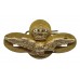 Royal Air Force (R.A.F.) Anodised (Staybrite) Officer's Field Service Cap Badge - Queen's Crown