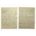 Small lot of WW2 Home Front Letters to Miss E. Russell
