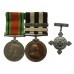 WW2 Defence Medal and Service Medal of the Order of St. John (2 Clasps) Group of Three - Mrs Mabel Ward