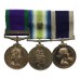 Campaign Service Medal (Clasp - Northern Ireland), South Atlantic Medal (with Rosette) and R.N. Long Service & Good Conduct Medal Group of Three - Mne. T.J. Robson, 40 Commando, Royal Marines