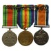 WW1 British War Medal, Victory Medal and WW2 Defence Medal Group of Three - Pte. W.H. St John, Middlesex Regiment
