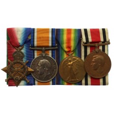 WW1 1914-15 Star, British War Medal, Victory Medal and Special Constabulary Long Service Medal Group of Four - Sjt. G.F. Smith, Royal Artillery