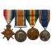 WW1 1914-15 Star, British War Medal, Victory Medal and 1937 Coronation Medal Group of Four - Leading Mech. A.T. Bowhill, Royal Naval Air Service and City of London Police