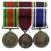 WW2 Defence Medal, 1953 Coronation Medal and Police Long Service & Good Conduct Medal Group of Three - St. Sergt. W.H. Craddock, Metropolitan Police