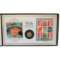 2021 Queen Elizabeth II's 95th Birthday Gold Proof £1 Coin Cover