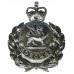 Glamorgan Constabulary Chrome Wreath Helmet Plate - Queen's Crown