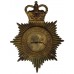 Northampton & County Constabulary Night Helmet Plate - Queen's Crown