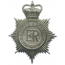 Sheffield & Rotherham Constabulary Helmet Plate - Queen's Cro
