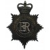 Bedfordshire Constabulary Night Helmet Plate - Queen's Crown
