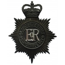 Gloucestershire Constabulary Night Helmet Plate - Queen's Crown