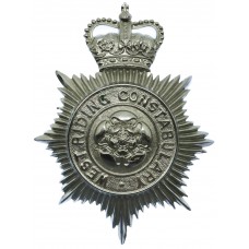 West Riding Constabulary Helmet Plate - Queen's Crown