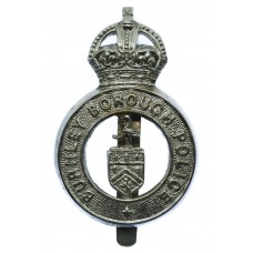 Burnley Borough Police Cap Badge - King's Crown