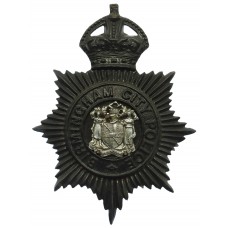 Birmingham City Police Night Helmet Plate - King's Crown