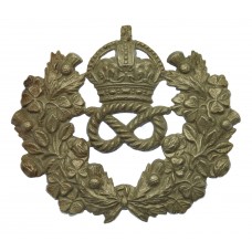 Staffordshire Constabulary Wreath Shako/Cap Badge - King's Crown