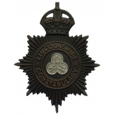 Lincolnshire Constabulary Night Helmet Plate - King's Crown