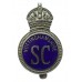 Nottinghamshire Special Constabulary Enamelled Cap Badge - King's Crown