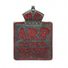 Air Raid Precautions (A.R.P.) Women's Voluntary Services Lapel Badge