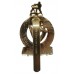 Queen's Royal Irish Hussars Anodised (Staybrite) Cap Badge
