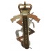 Royal Electrical & Mechanical Engineers (R.E.M.E.) Anodised (Staybrite) Cap Badge - Queen's Crown