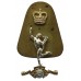 Royal Corps of Signals Anodised (Staybrite) Cap Badge - Queen's Crown