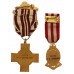 British Red Cross Society Proficiency Medal and Merit Medal Pair - M.V. Durward