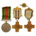 WW2 British Red Cross Society Medal Group of Three - Miss O.M. Beck